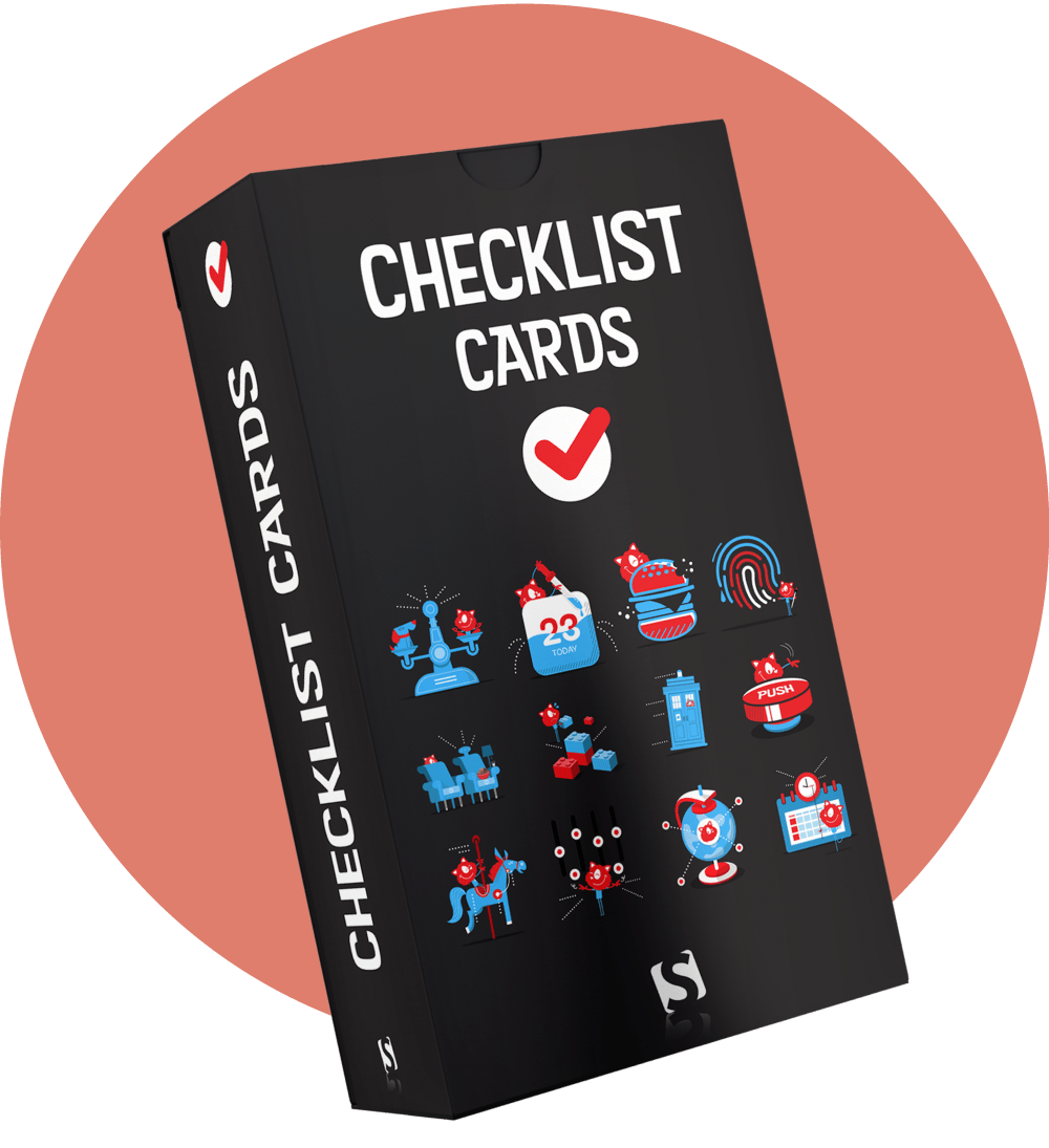 A deck of 165 cards for everything to keep in mind about interface design.